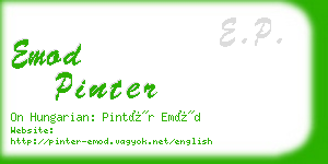 emod pinter business card